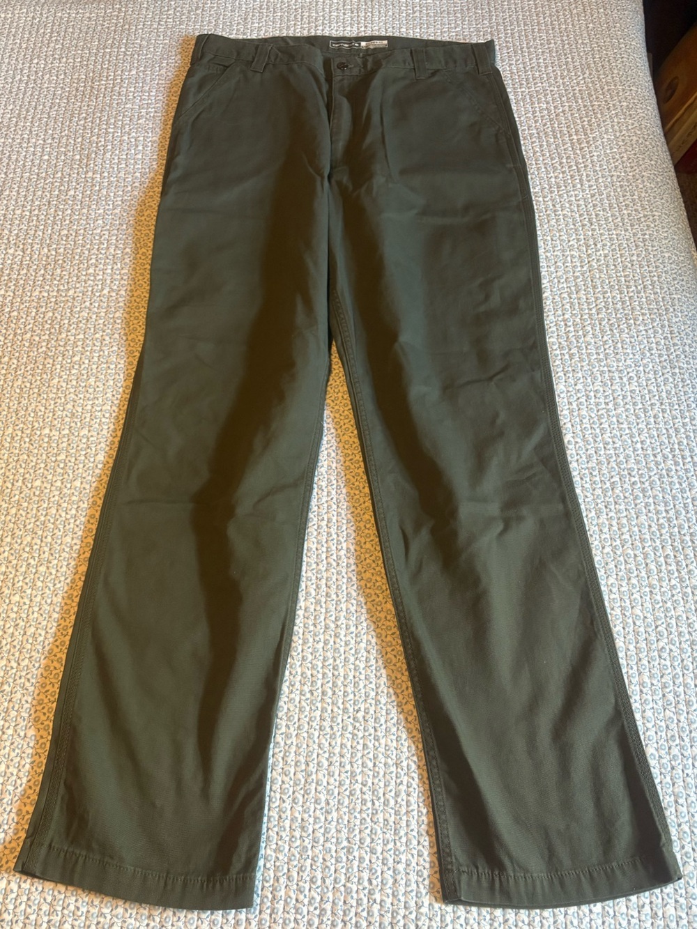 Carhartt Rugged Flex Moss Green Work Pant NWT Size 38x36